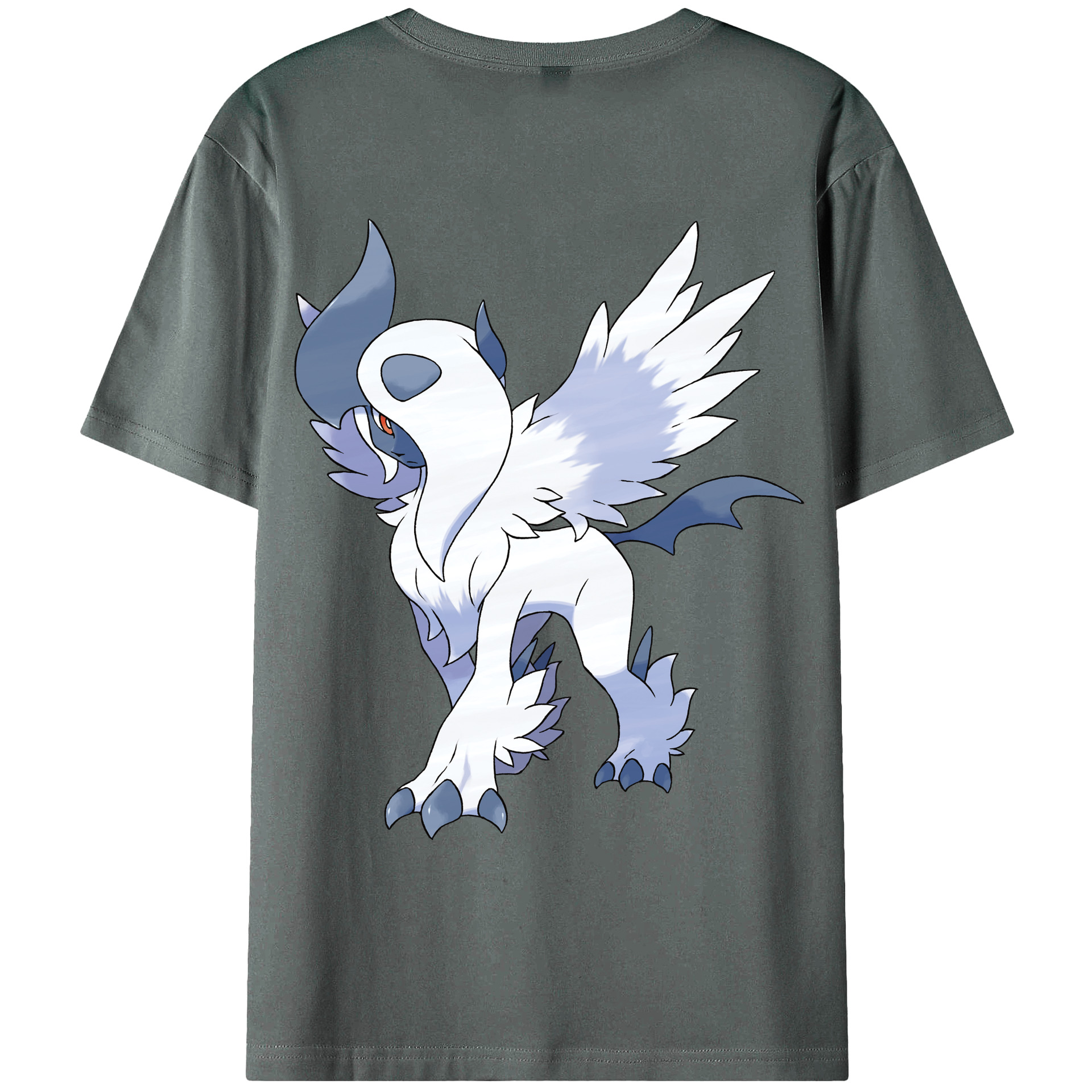 （画像用） ポケットモンスター Pokémon 綿100％ メンズ半袖Tシャツ（バックプリント） 通気性